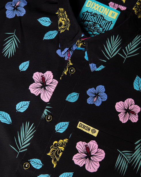 MISS MAY I PARTY SHIRT SHORT SLEEVE BUTTON UP - MENS